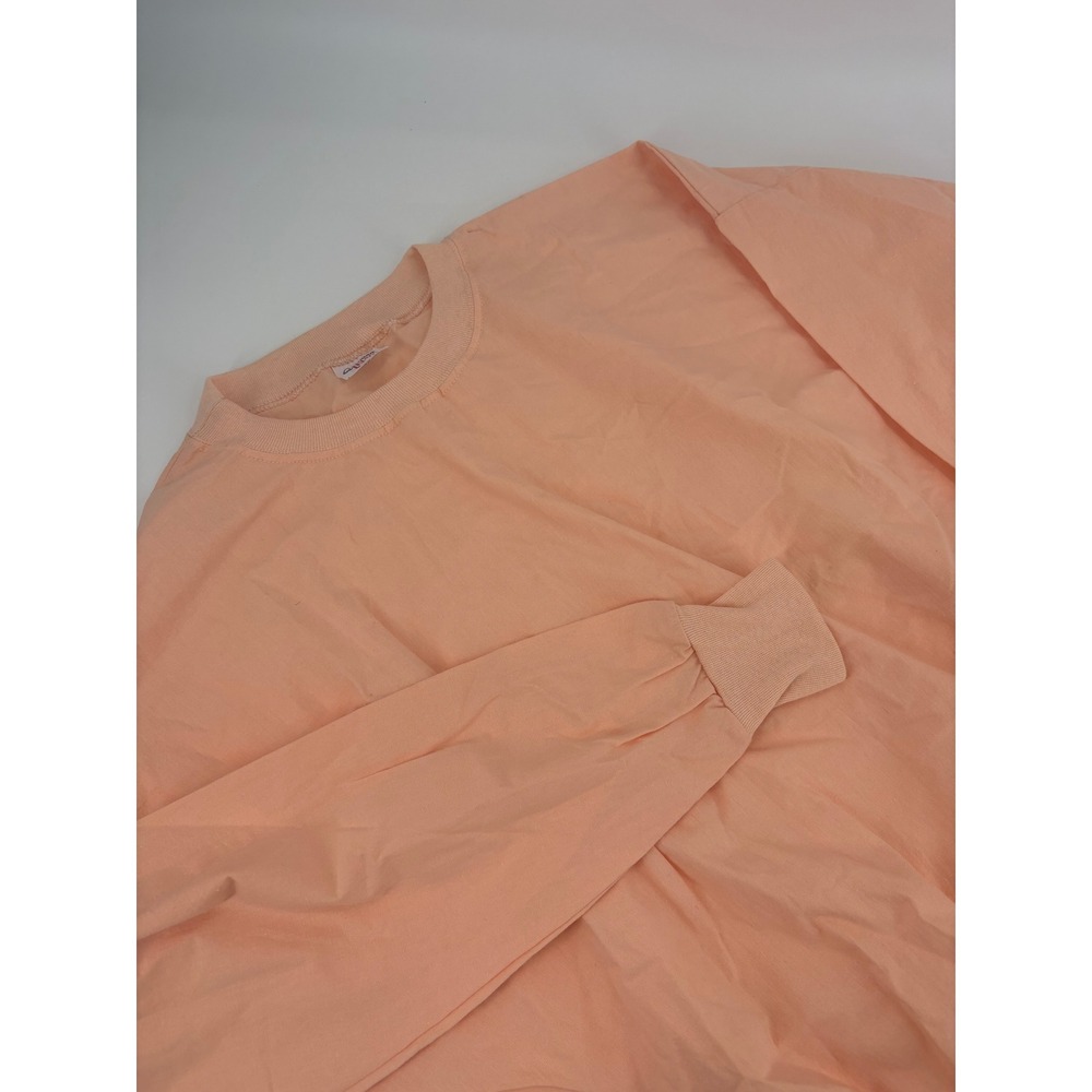 Quitman USA Peach Crewneck Long Sleeve Sweatshirt Size‎ L Men's Minimalist